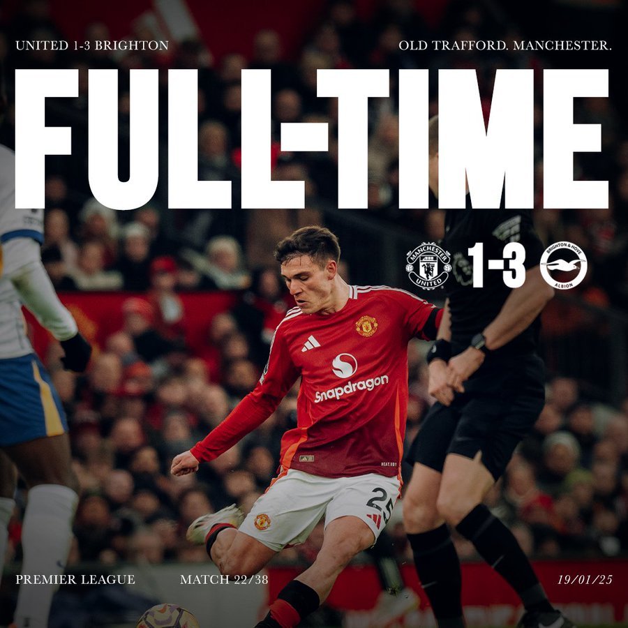 曼联主场憾胜布赖顿，保住前四位置